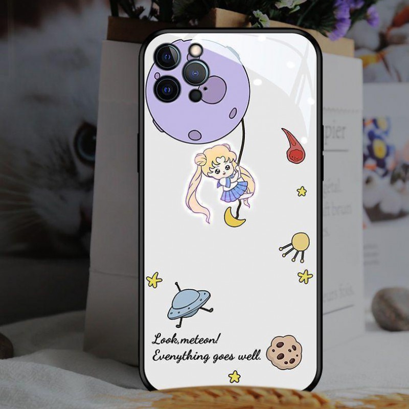 Call Flash Phone Case with Starry Sky Girl Design